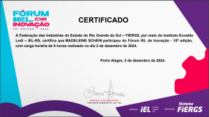 CERTIFICADO MADELEINE SCHEIN FORUN DE INOVAÇÃO